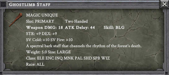 GHOSTLIMB STAFF item card